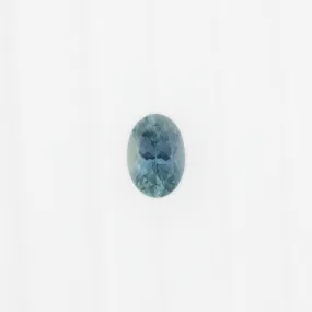 0.86ct Oval Cut Light Blue Green Montana Sapphire