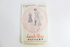 1950s Dress Sewing Pattern Leach-Way 12963, Bust 36