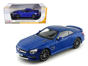 2012 Mercedes SL 63 AMG Blue 1/18 Diecast Car Model by Maisto