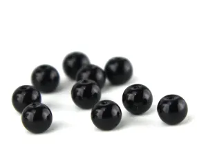 6mm Black Glass Eyes/Beads