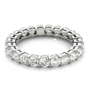 AMOUR 3.9 Carat Diamond Eternity Band in 14K/ 18K/ Platinum GIA Graded 20 pointer G Color SI1 Clarity By Mike Nekta SIZE 7