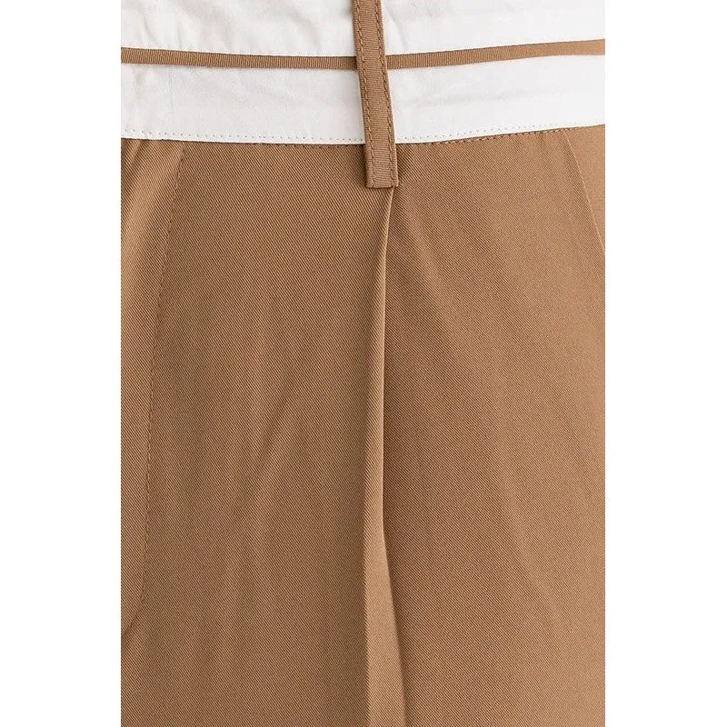 Andi Detail Pleated Wide Leg Pant