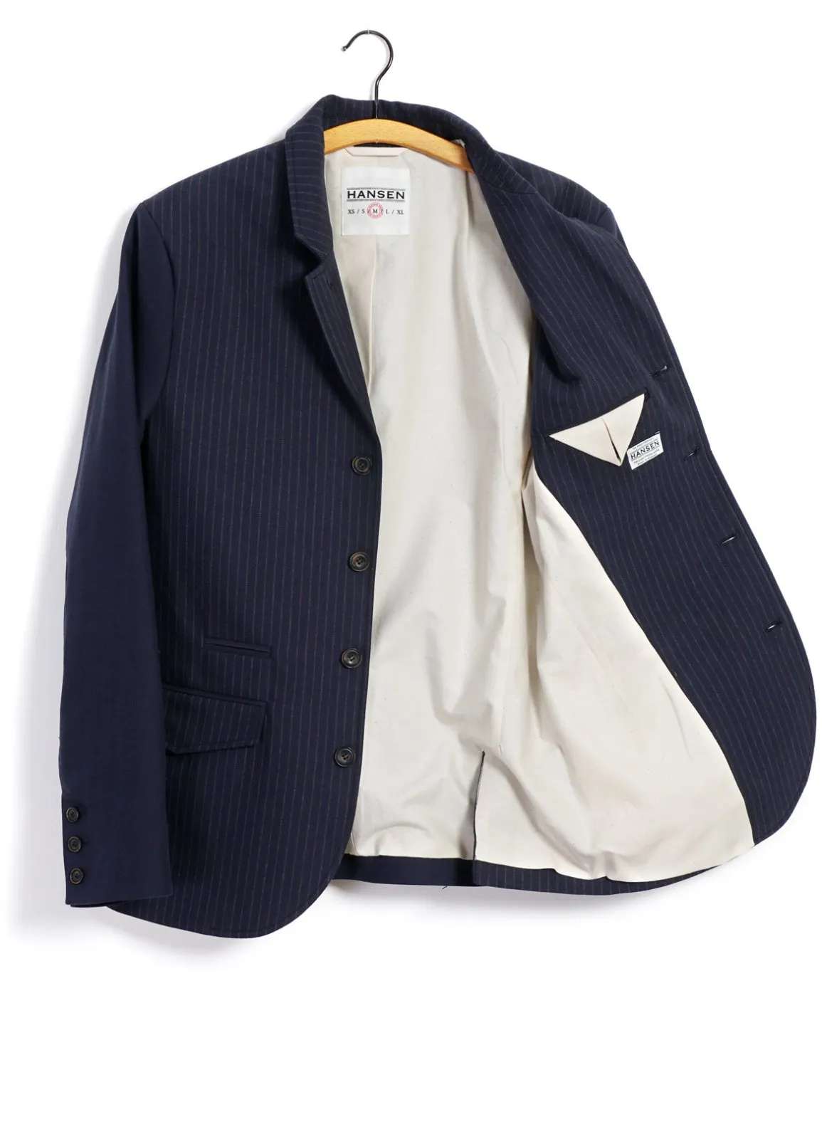 ANKER | Four Button Classic Blazer | Blue Pin