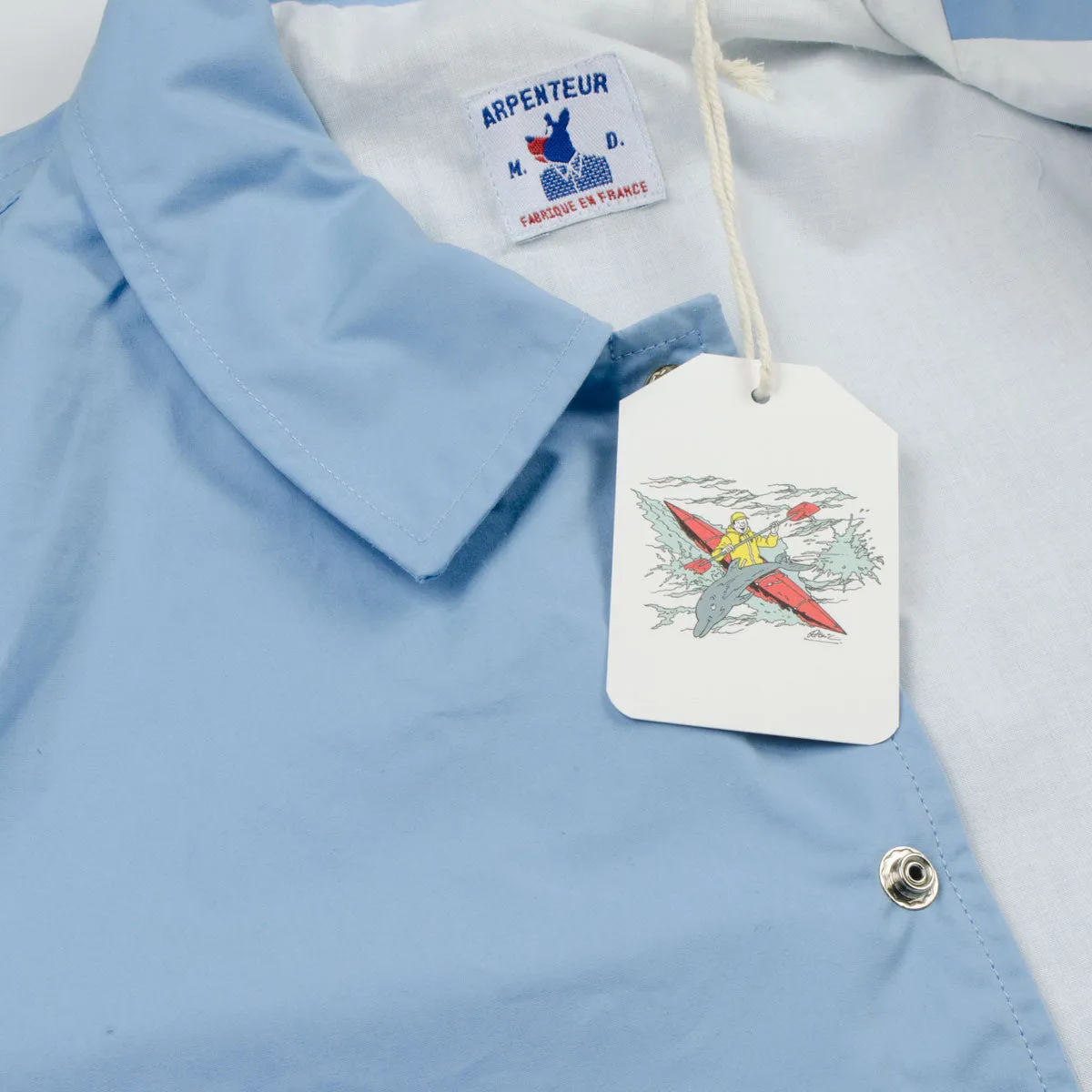 Arpenteur - Stade Coach Jacket – Light Blue (Evian) Sail Gabardine