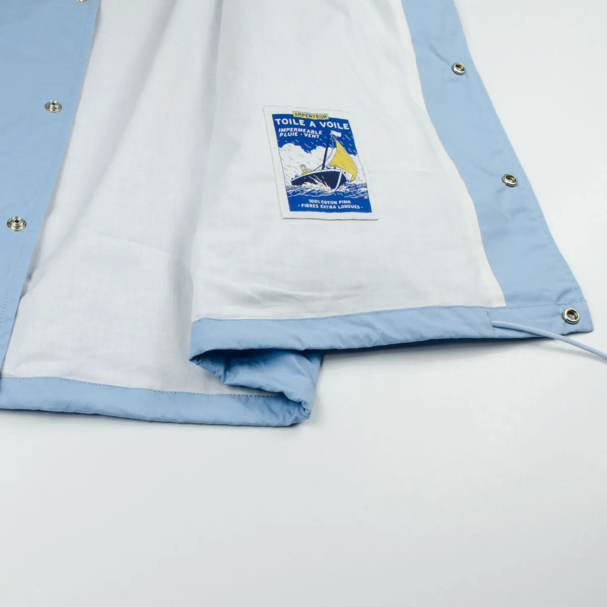 Arpenteur - Stade Coach Jacket – Light Blue (Evian) Sail Gabardine