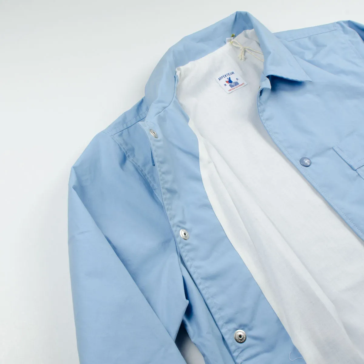 Arpenteur - Stade Coach Jacket – Light Blue (Evian) Sail Gabardine