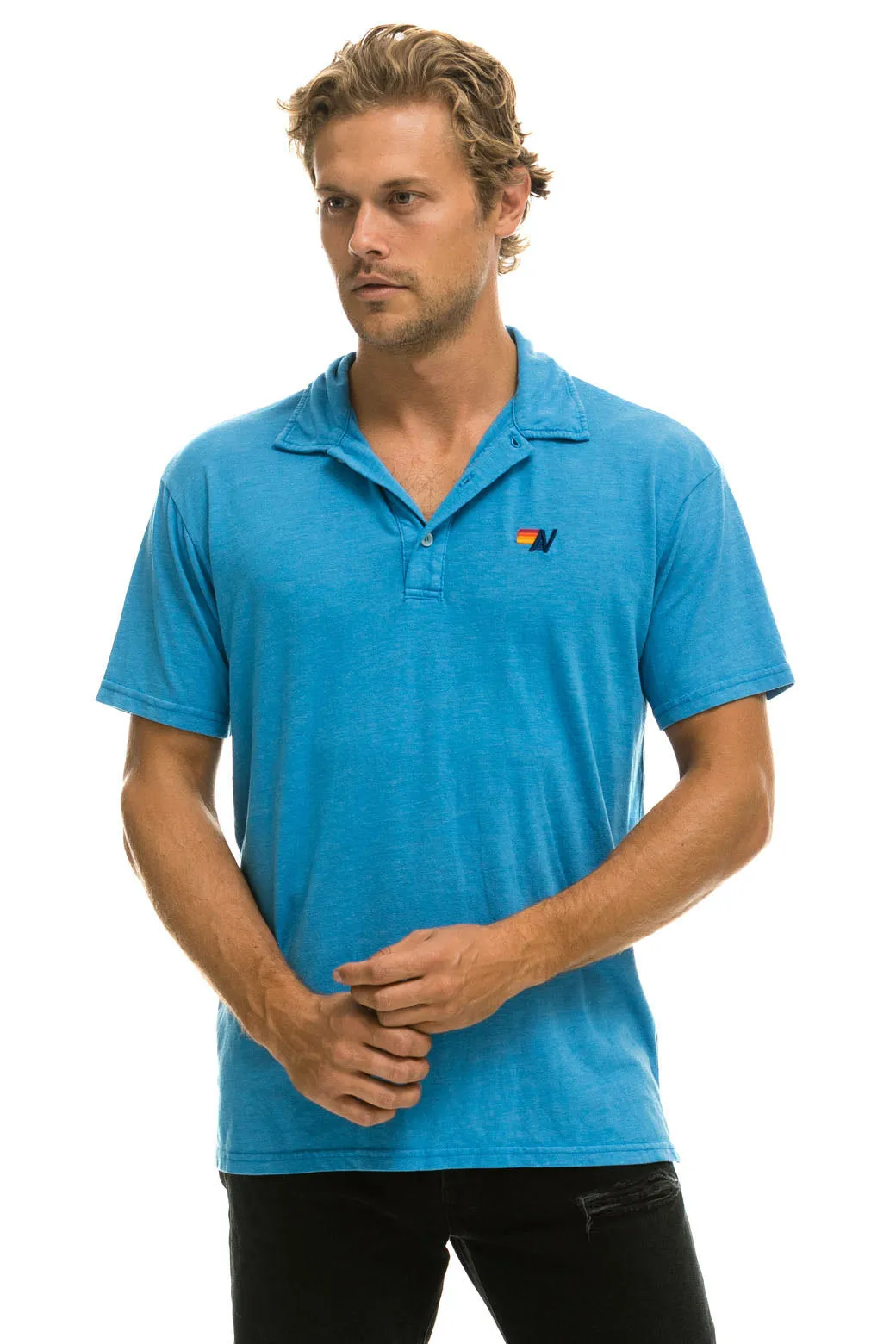 AVIATOR NATION POLO - OCEAN