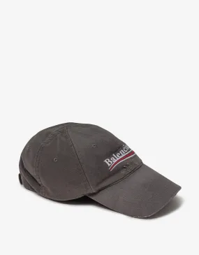 Balenciaga Grey Political Campaign Cap