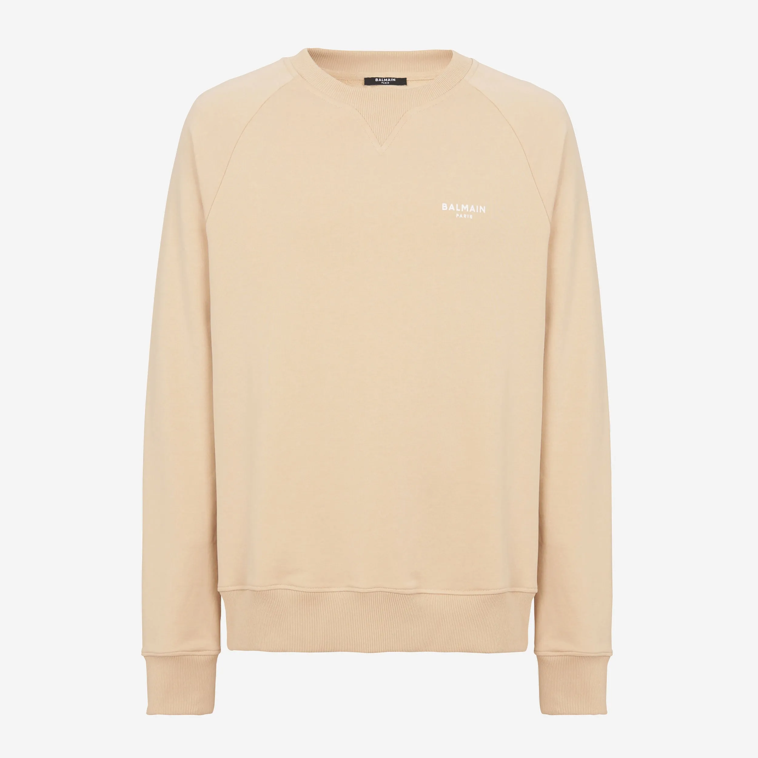 Balmain Flocked Logo Sweatshirt