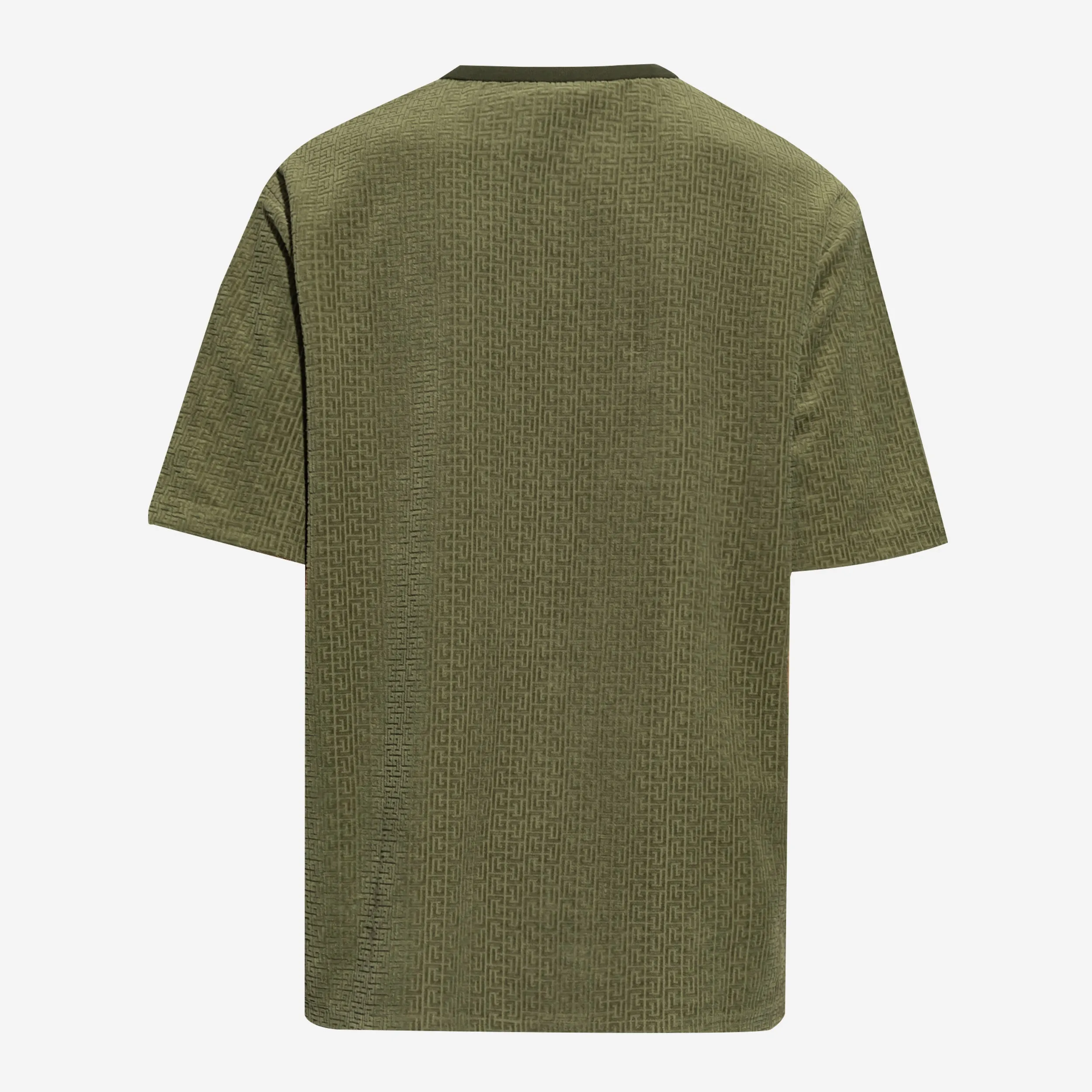 Balmain Textured Monogram T-Shirt