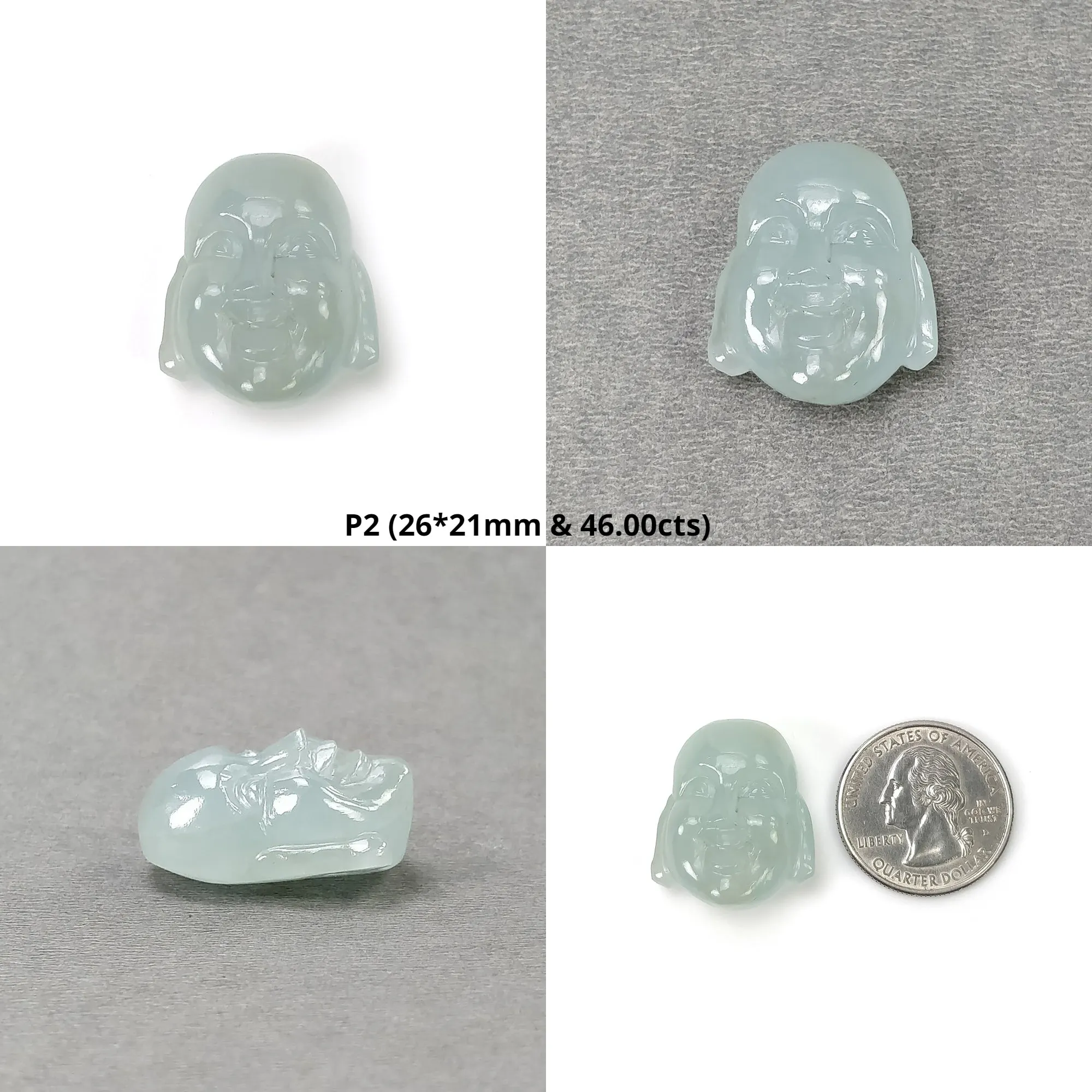 Blue AQUAMARINE Gemstone Carving : Natural Untreated Aquamarine Hand Carved BUDDHA FACE