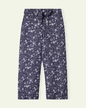 Blue Printed Floral Pants