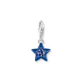 Blue Star Charm Pendant