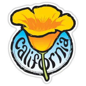 California Poppy Sticker