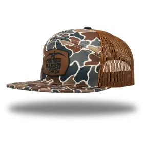 Call Co. Goose Leather 7Panel - Brown Duck Camo