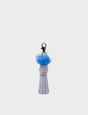 Callie Marie Mayne - Icelandic Blue Leather and Blue Fur Keychain