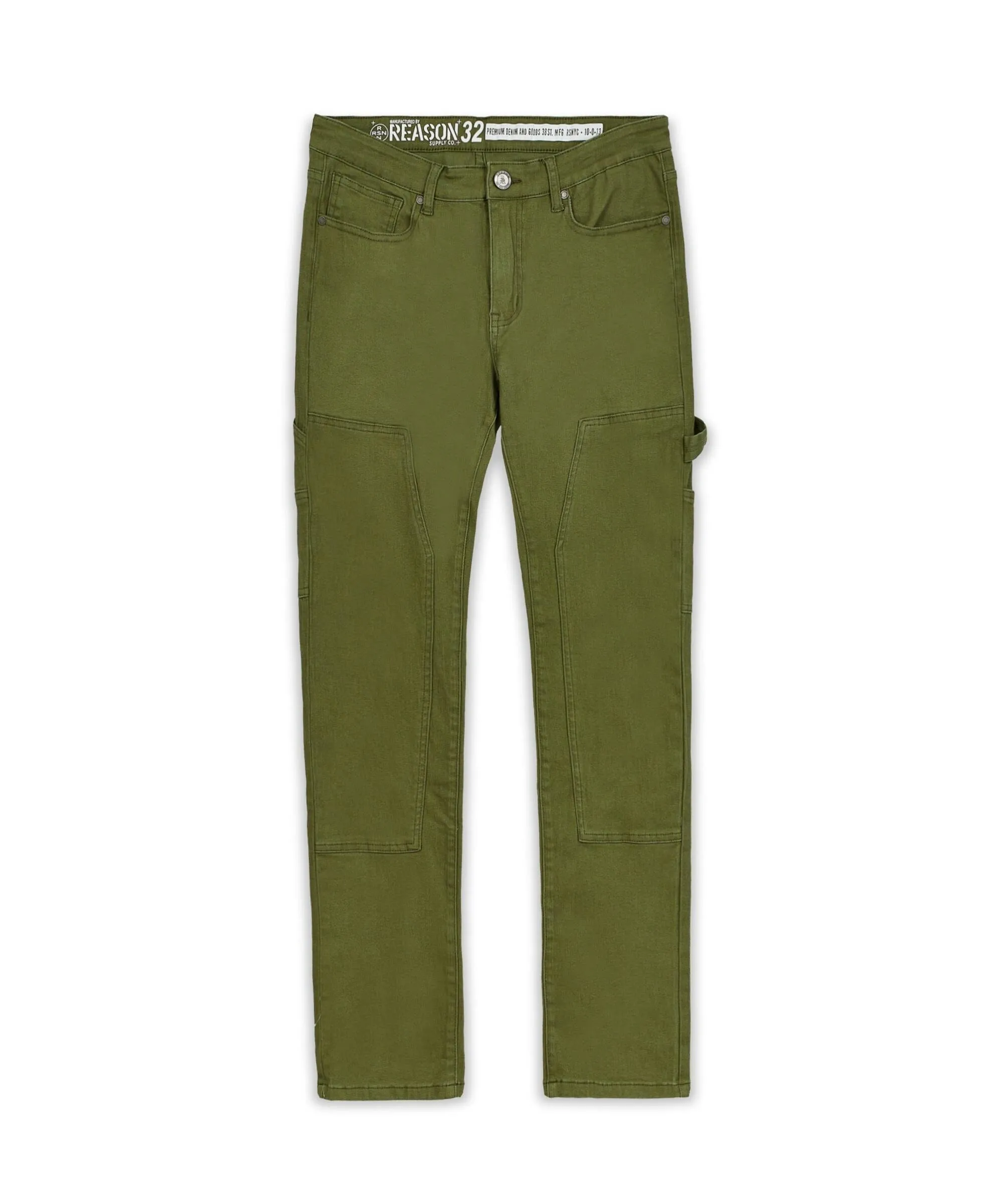 Carson Carpenter Denim Jeans - Olive Green