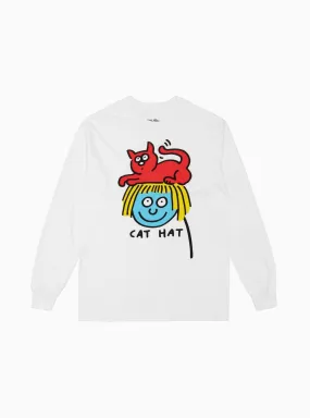 Cat Hat T-shirt White