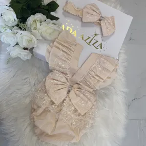 Champagne color Romper