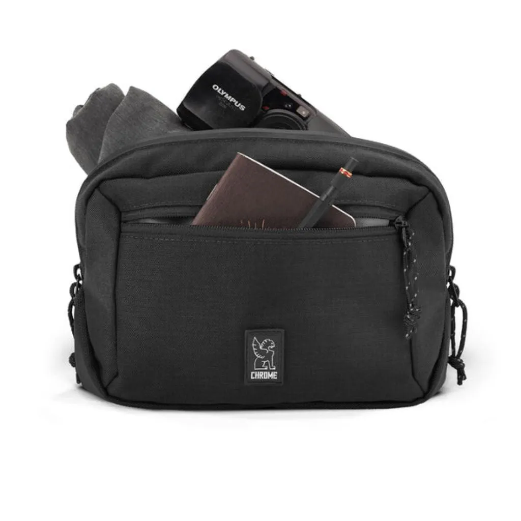 Chrome Ziptop Waistpack/Shoulder Bag Black