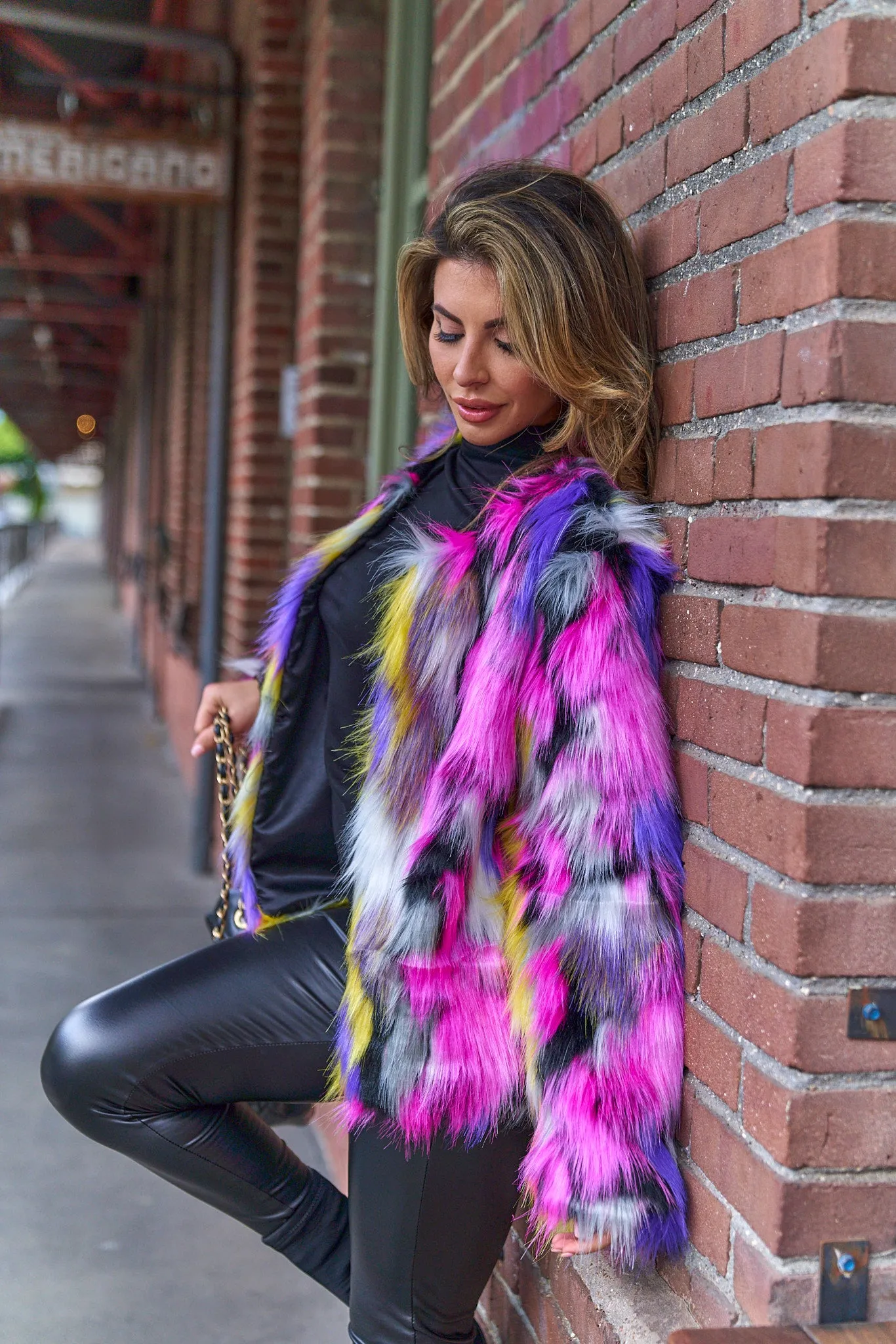 Colorful Fur Jacket