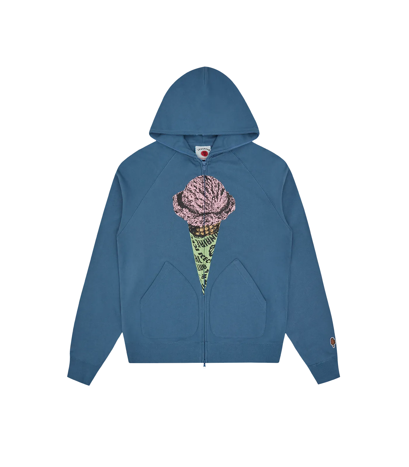 CONE ZIP HOOD - BLUE