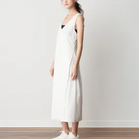 Cool Cotton Draped Back Midi Dress