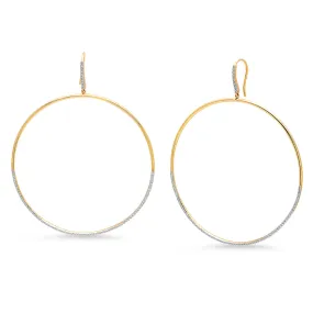 Diamond Drop Hoops