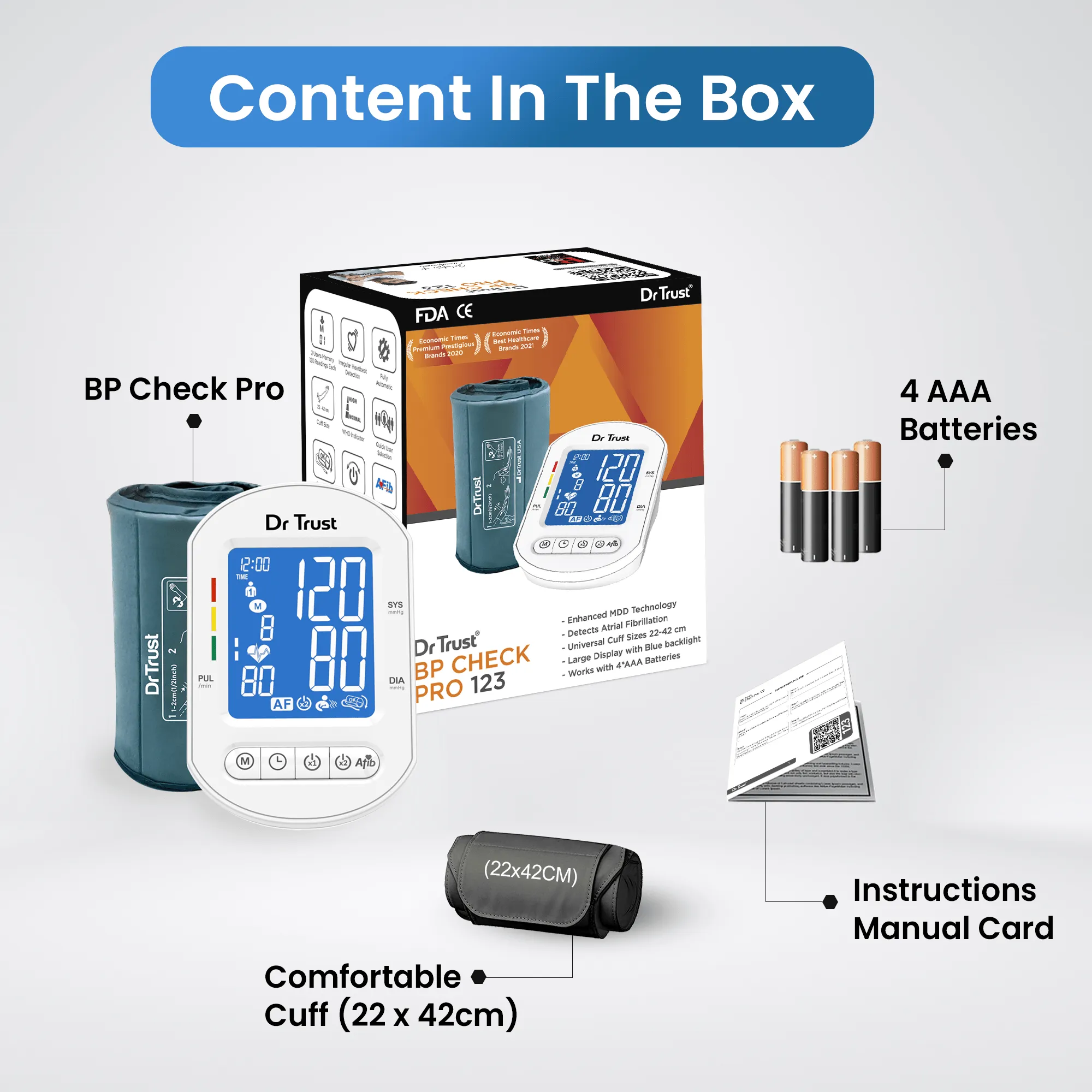 Dr Trust USA BP Monitor Core Model with AFib 123
