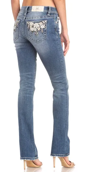 Floral Passion Slim Bootcut Jeans