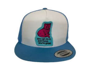 Focus Cat Cap - Blue Trucker