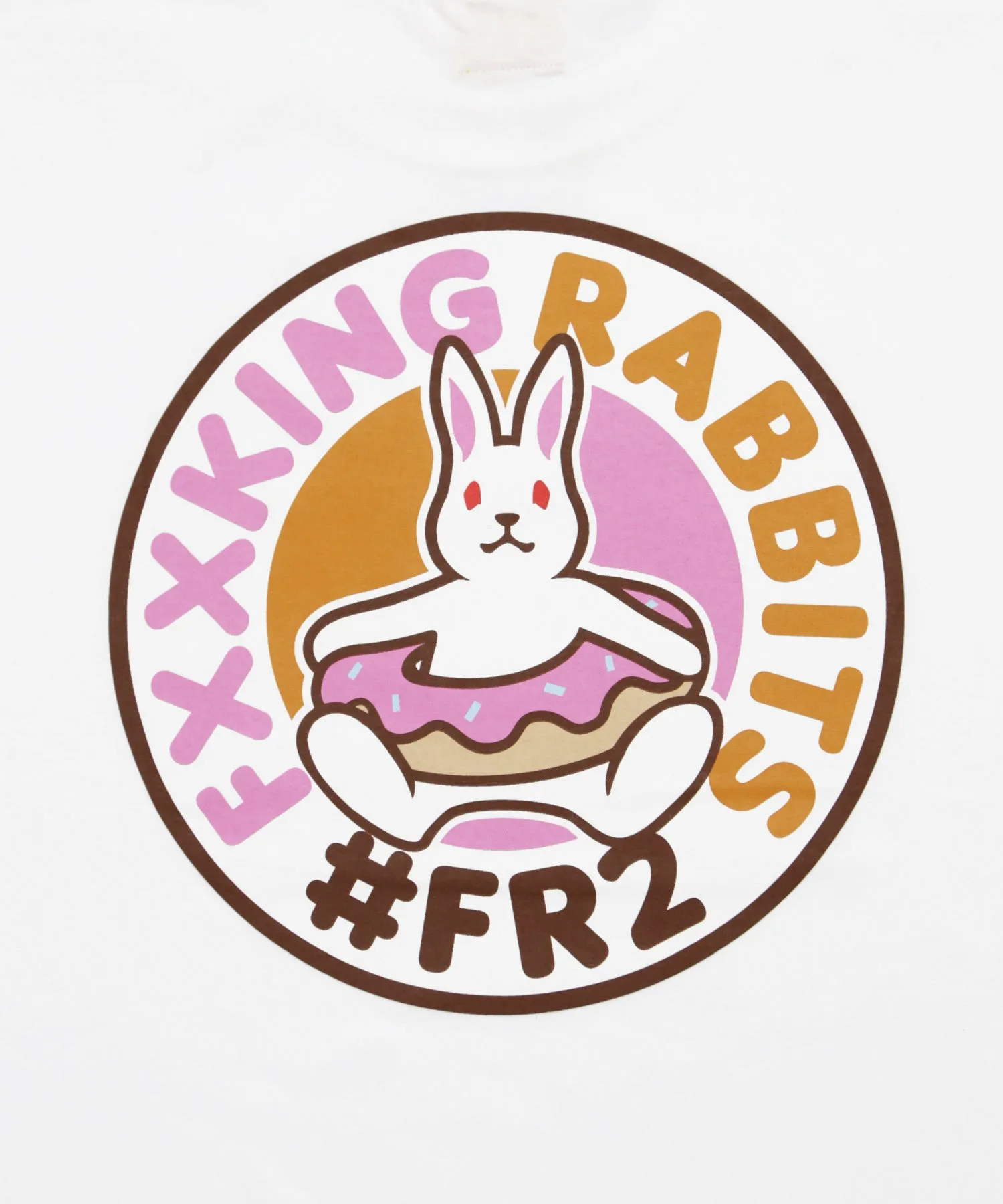 #FR2 RABBIT DONUT T-SHIRT-WHITE