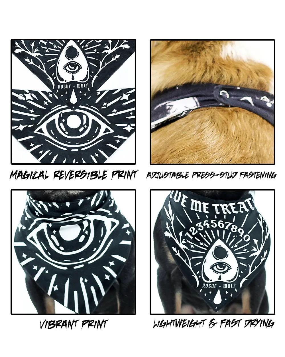 Give Me Treatos Ouija Pet Bandana - Dog or Cat