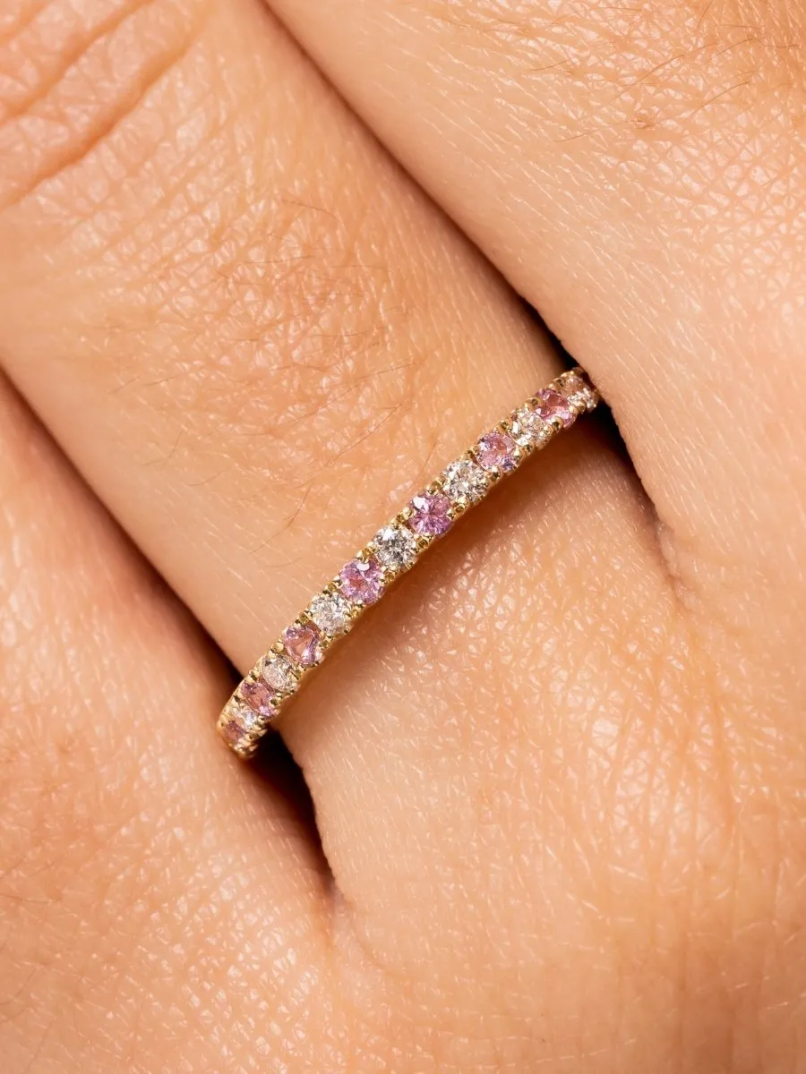 Gracie Ring Pink Sapphire 14K