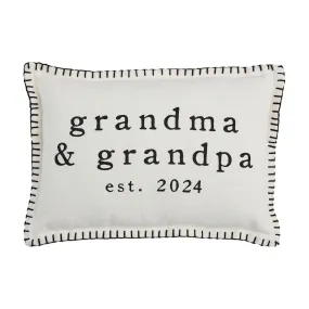 Grandma & Grandpa Est. 2024 Pillow