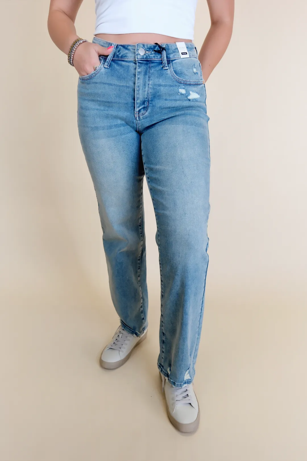 Hannah Destressed Jeans