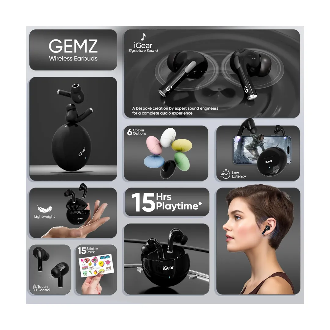 iGear Gemz Bluetooth EarBuds