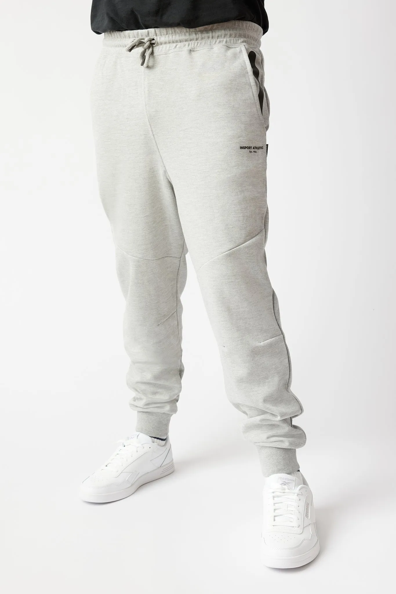 INSPORT MEN'S TEC FLEECE GREY TRACKPANT