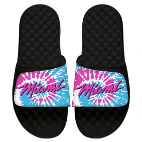 ISlide Miami HEAT Tie Dye Wordmark Sandals