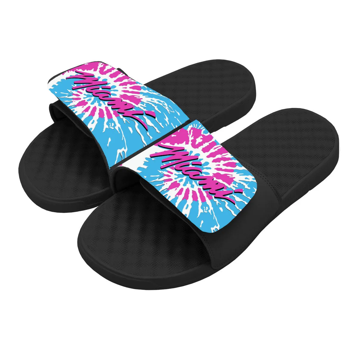 ISlide Miami HEAT Tie Dye Wordmark Sandals