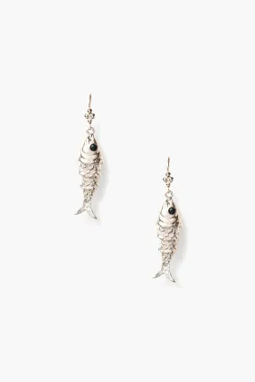 Koi Earrings Blue Topaz