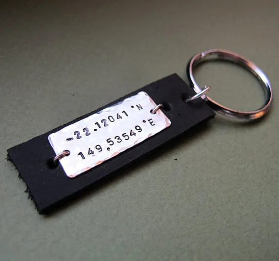 Latitude Longitude Keychain