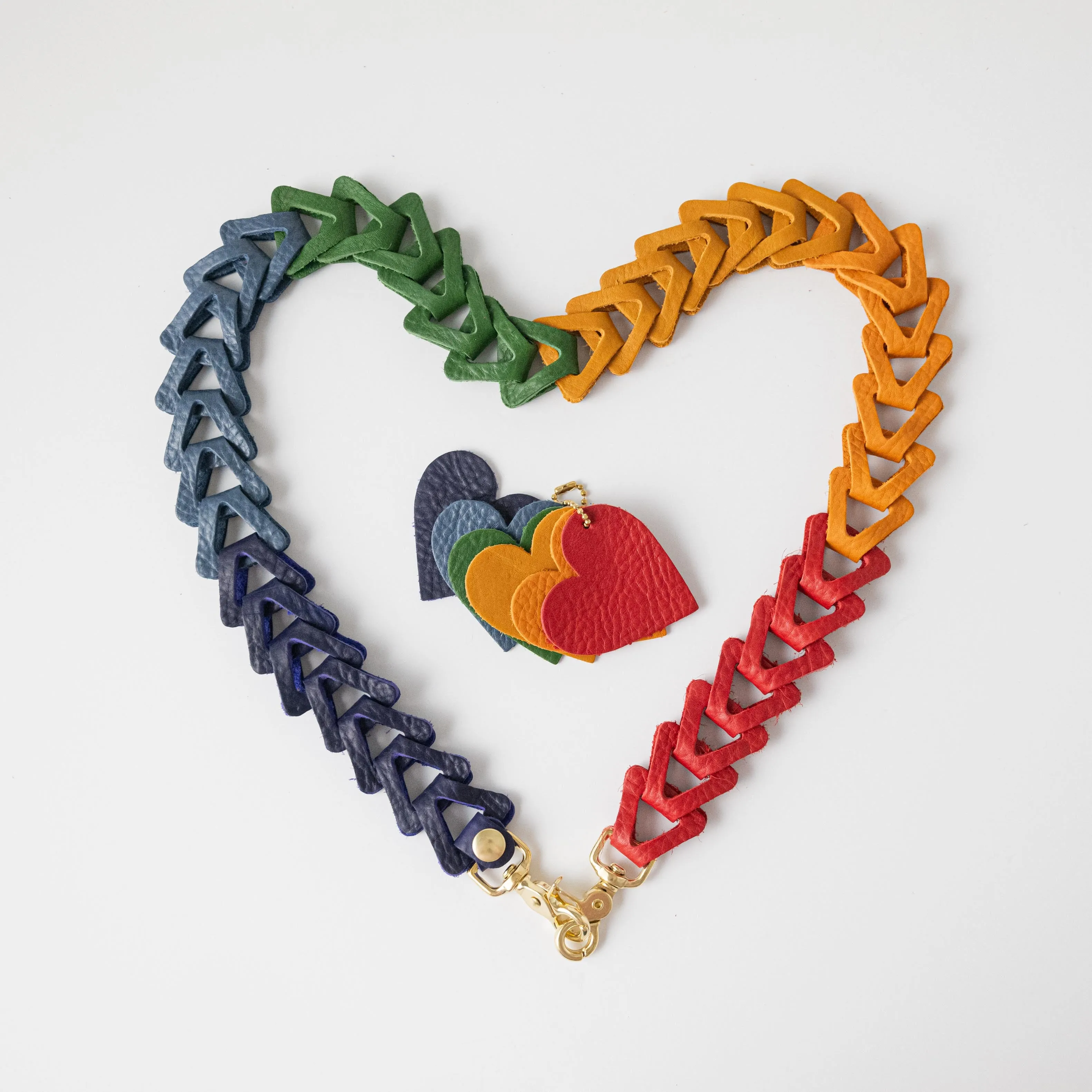 LGBTQ Pride Rainbow Heart Charms