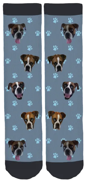 Limited Edition Blue Ridge Boxer Rescue Bamboo Crew Socks