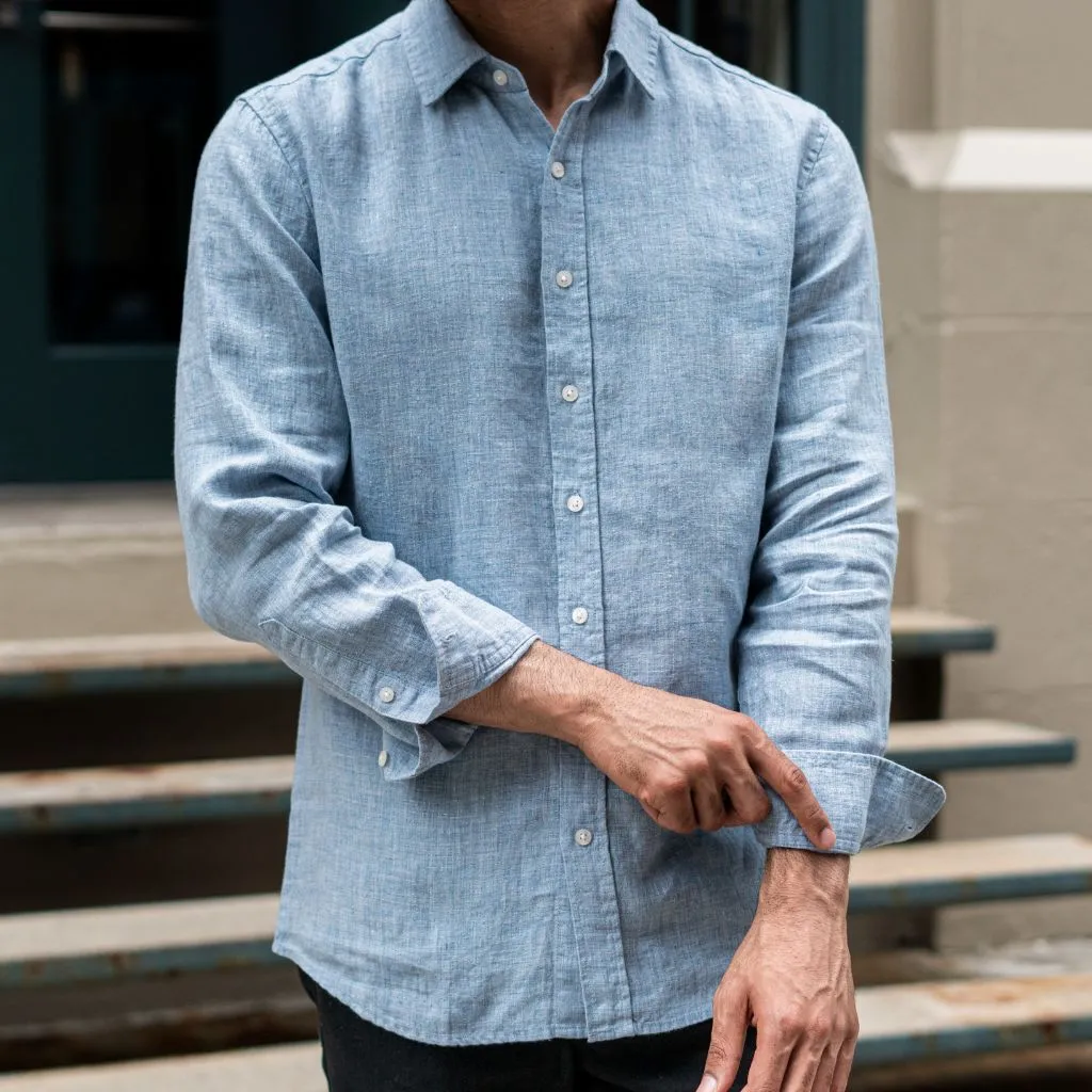 Linen Shirt | Blue