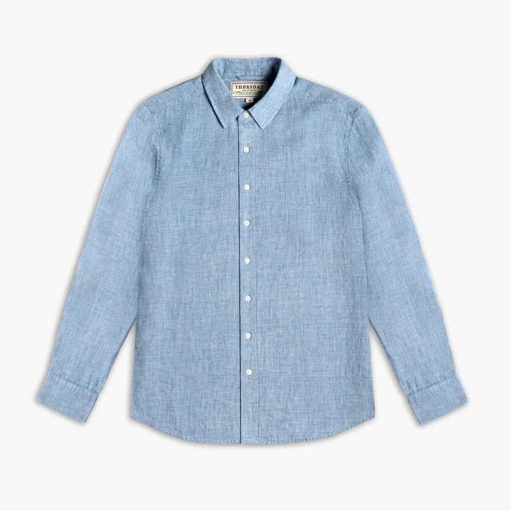 Linen Shirt | Blue