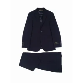 Marc New York Boys Husky Dark Navy Mini Stripe Suit WH580