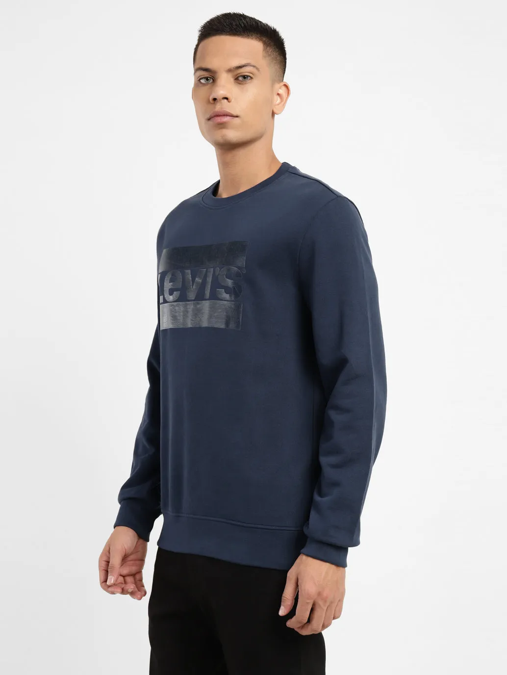 Men's Brand Logo Crew Neck Sweatshirt