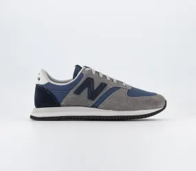 Mens New Balance 420 Grey Blue Trainers