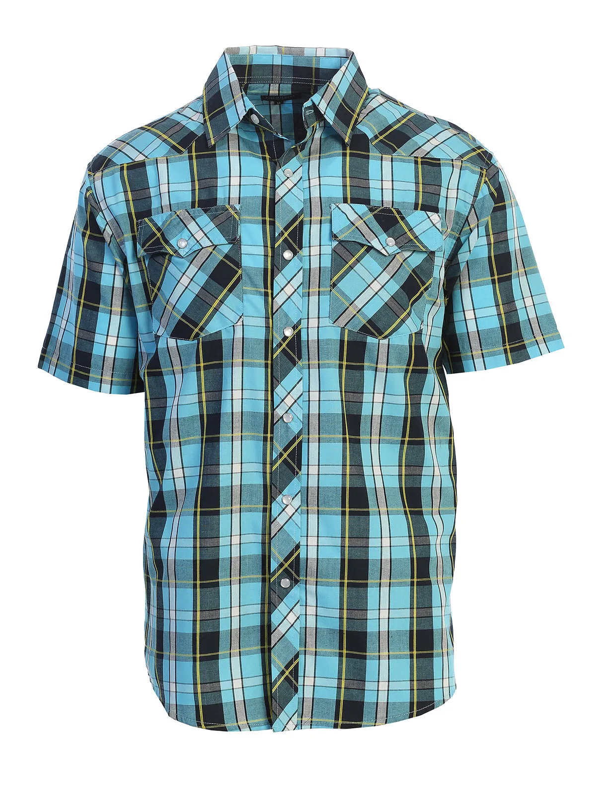 Men's Plaid Western Shirt, S